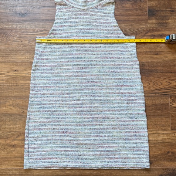 Anthropologie Akemi + Kin Sleeveless Striped Cowl Neck Shift Dress Size Small - Picture 7 of 10